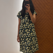 White And Green Maternity Frock
