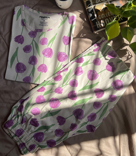 Pink Floral Coords Pyjama Set