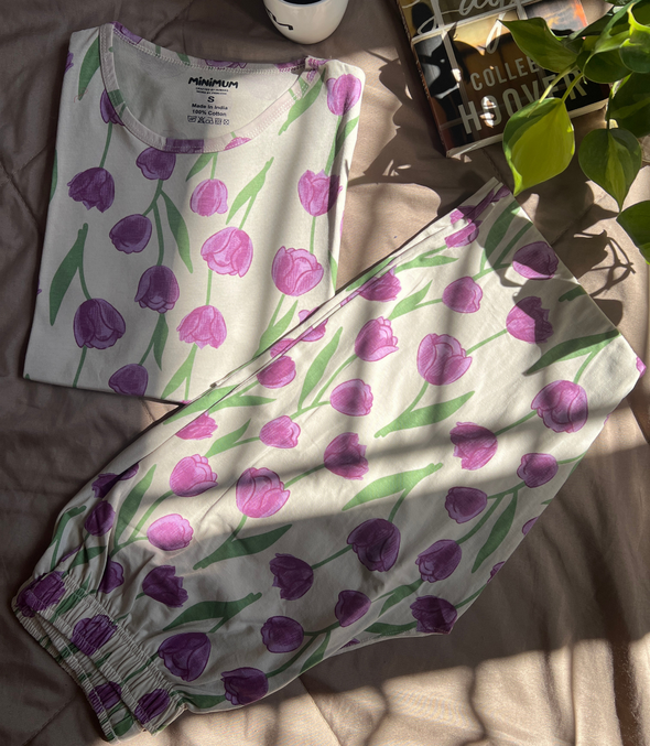 Pink Floral Coords Pyjama Set