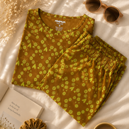 Golden Bloom Coords Pyjama Set