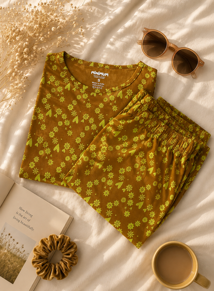 Golden Bloom Coords Pyjama Set