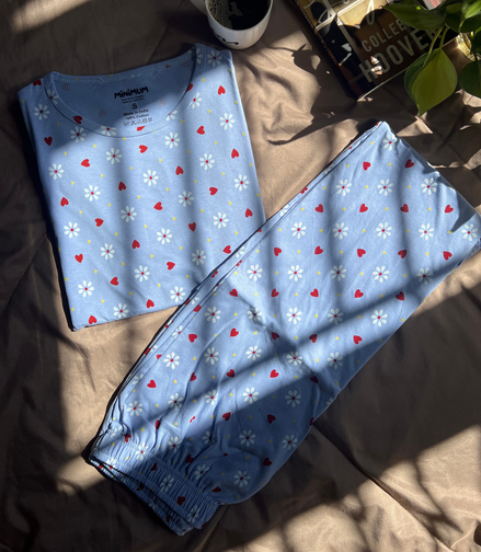 Blue Floral Coords Pyjama Set