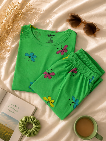 Emerald Flutter Coords Pyjama Set