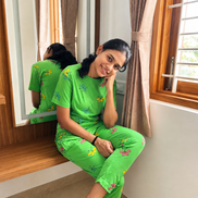 Emerald Flutter Coords Pyjama Set