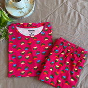 Pink Flower Coords Pyjama Set