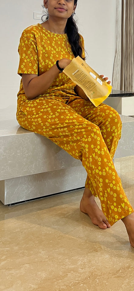 Golden Bloom Coords Pyjama Set