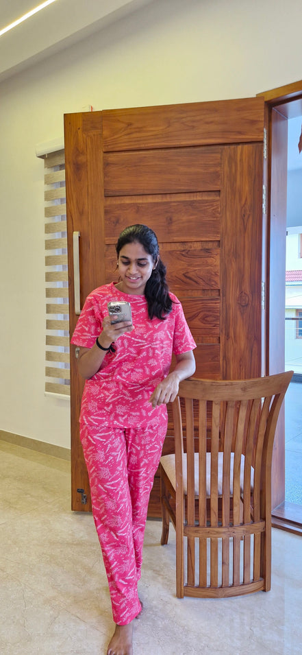 Pink Fern Coords Pyjama Set