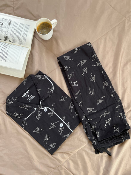 Midnight Flight Button Down set