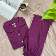 Classic Purple Button Down set