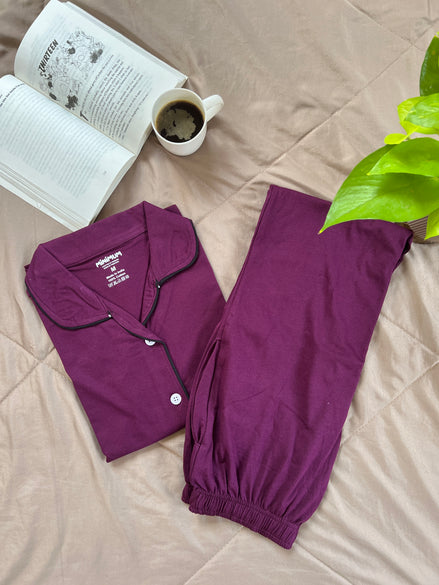 Classic Purple Button Down set